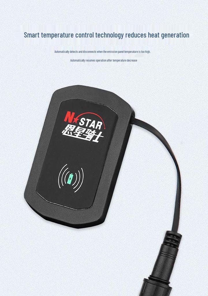 Motorcycle-Compatible Mecha Enxing Knight Mobile Holder & Wireless Charging Cable Set