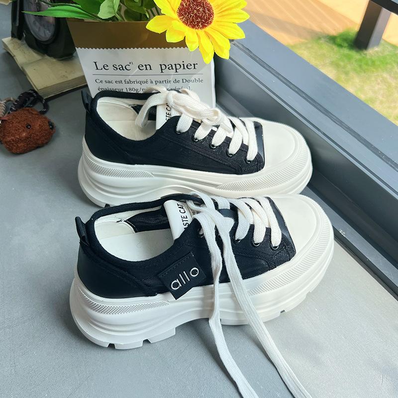 Foam bottom thick-soled muffin shoes summer breathable mesh white shoes new casual heightening shoes versatile women's shoes