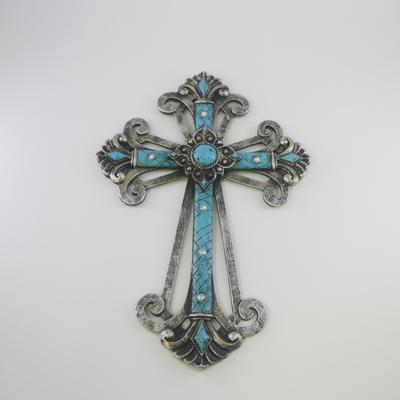 Decoração de Parede Escultura de Cruz Vintage Fé Religiosa Cristianismo Igreja Casa Sala de Estar Acessórios Decorativos em Forma de Cruz