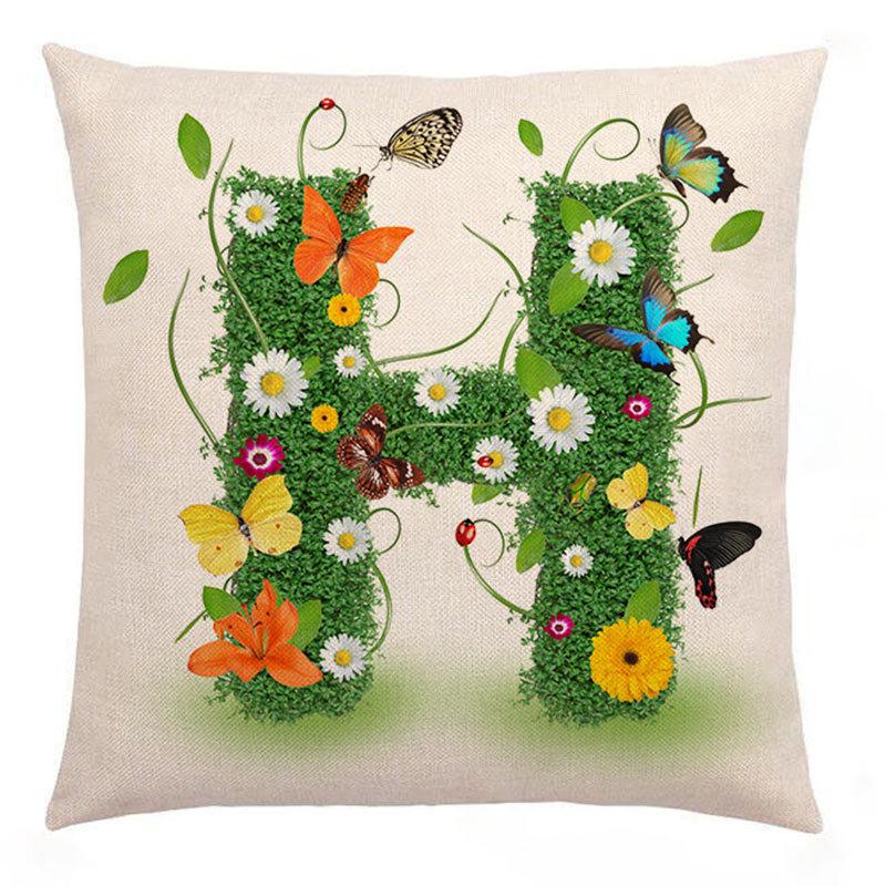 Neuer Kissenbezug Grün Kreativ Liebesbrief Kissen Liebe 26 Buchstaben Kissenbezug Sofakissenbezug