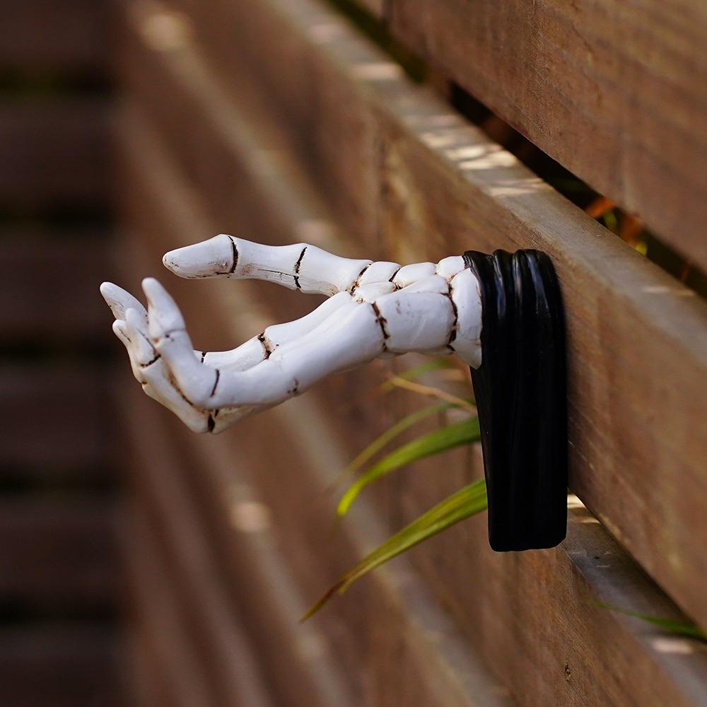 Skeleton Hand Wall Hanger Decoration Storage Hook Ghost Hand Statue Skull Hand Wall Hook  for Home