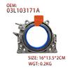 Rear Main Seal Crankshaft Oil Seal ABS Metal OEM 03L103171A Direct Fit Replacement Silver Engine Crankshaft Repair
