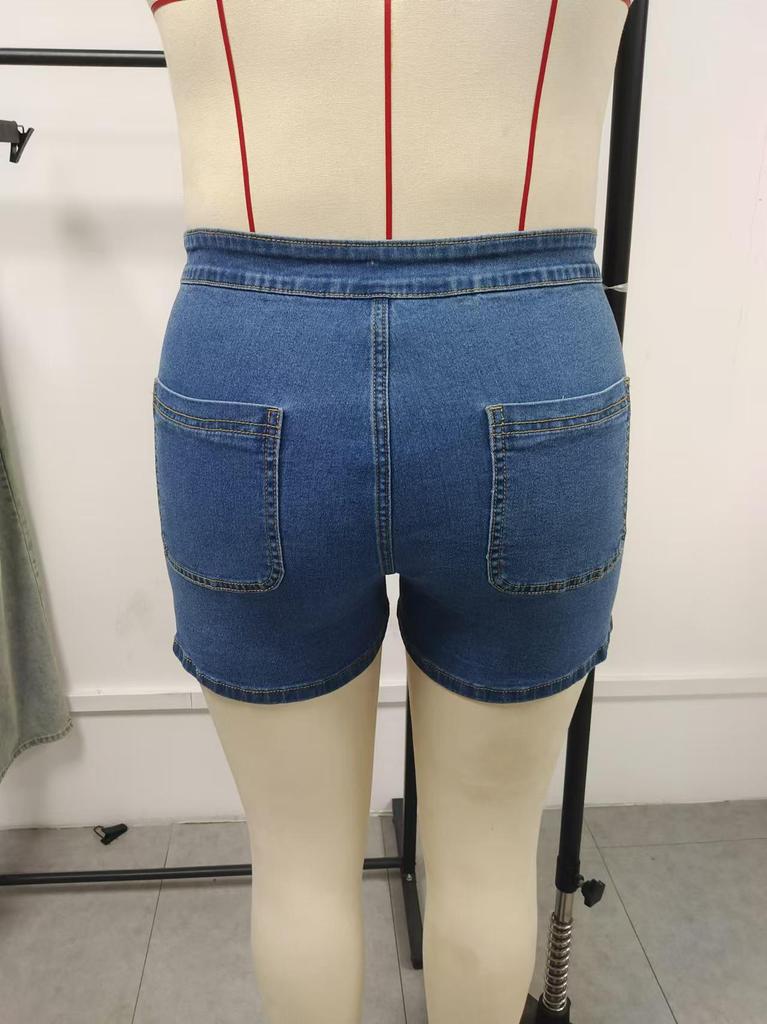 Spring & Autumn Women's Fashion Versatile Denim Shorts