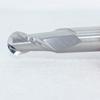 Tungsten Steel Ball Nose Cutter for Aluminum, 55° 2-Flute Ball End Mill, R1 Extended Alloy Cutter