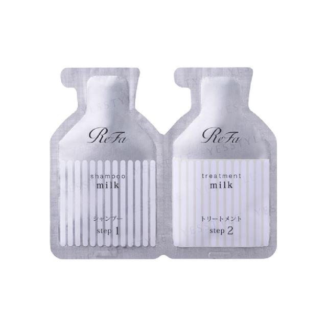 MTG - ReFa Milk Protein Shampoo & Hair Treatment Trial Set White Floral Musk - 10ml + 10g