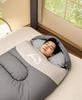 Sleeping Thick Enough for Provides Warmth In Winter and Cold Easy Unisex Lightweight, All-season Bag, Envelope-style, Adults, Weather, Storage, (gray,