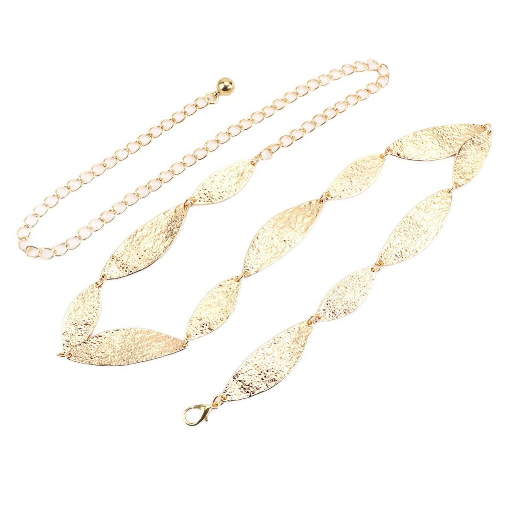 Female Waist Chain Western Cowgirl Leaf Punk Belt for Women Waistband