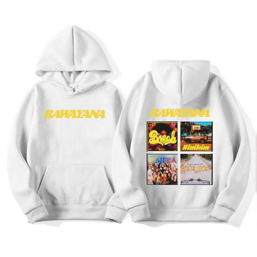 Band Rawayana Album Grafik Hoodie Herren Damen Hip Hop Harajuku Übergroße Hoodies Komfort Langarm Fleece Sweatshirts