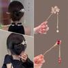 Vintage Glockenblumen Fransen Haarstäbe Modische Weibliche Metall Haarnadel Haarstab Weiblicher Haarschmuck Styling Werkzeuge