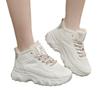 Winter New Velvet Thickened Large Size Cotton Shoes Versatile Thick Sole Heightening Dad Shoes Girls Running Sneakers