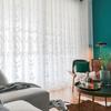 French Vintage Lace Curtains, Semi-Sheer Floral Mesh, Modern Simple Living Room Bedroom Balcony Sheer Curtain Panels, Home Decor