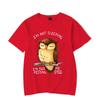 Men T-shirt I'm Not Sleeping I'm Just My Resting Eyes Kawaii T Shirt Unisex Cotton Tshirt Funny Owl Graphic Tshirts Oversized T