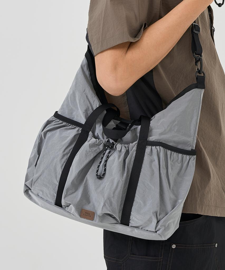 Bibissieoseu Light String Pocket Shoulder Bag_Grey