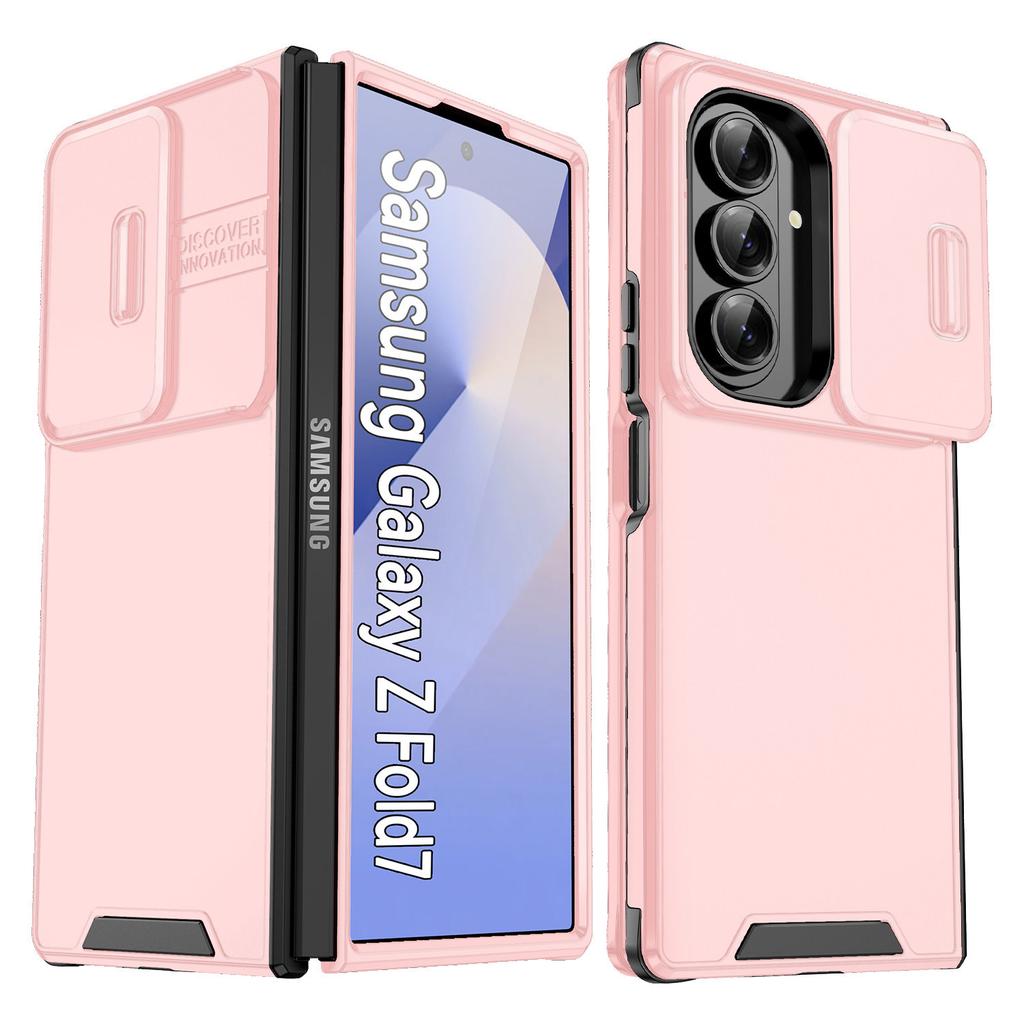 case for Samsung Z FOLD 7 6 5 4 Skin protection cover to prevent falls plain full coverage Two in one sliding window Shock Proof