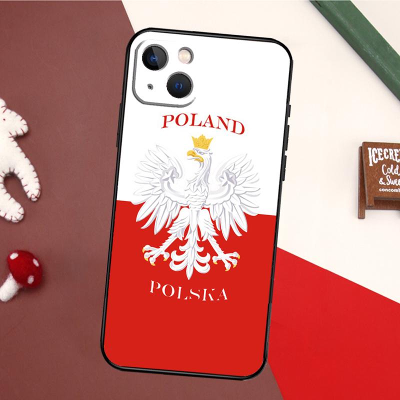 Poland Polish Flag Phone Case For iPhone 16 15 14 11 12 Mini 13 Pro Max X XR XS Max Plus Soft Cover Shell