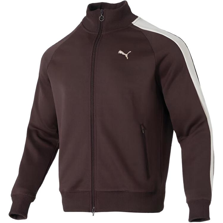 Puma T7 Fw25 Knitted Stand Collar Sports Zip Long Sleeve Jacket Men jackets 631858-31