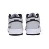 Jordan Air Jordan 1 Singing At Dusk Qiu Lin Abrasion Resistant Low top Vintage Basketball Shoes Men's White Dark Gray 553558-131(Team85-)