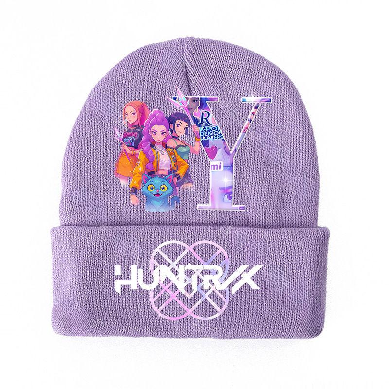 KPop Dem0n Hnuters Strickmützen Winter Warme Winddichte Mütze Anime Beanie Kinder Kinder Mützen