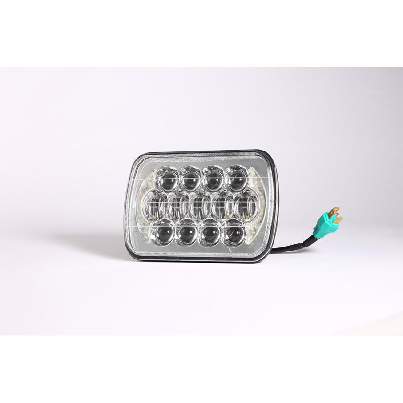 85W 7X6" 5X7" Led Jeep Silver Headlights Truck Headlamp Semi-Enclosed Lights