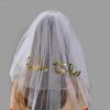 Bachelorette Party Veil Bride To- Be Veil Bride Veil For Wedding Veil Short Veil