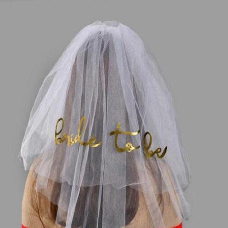 Bachelorette Party Veil Bride To- Be Veil Bride Veil For Wedding Veil Short Veil