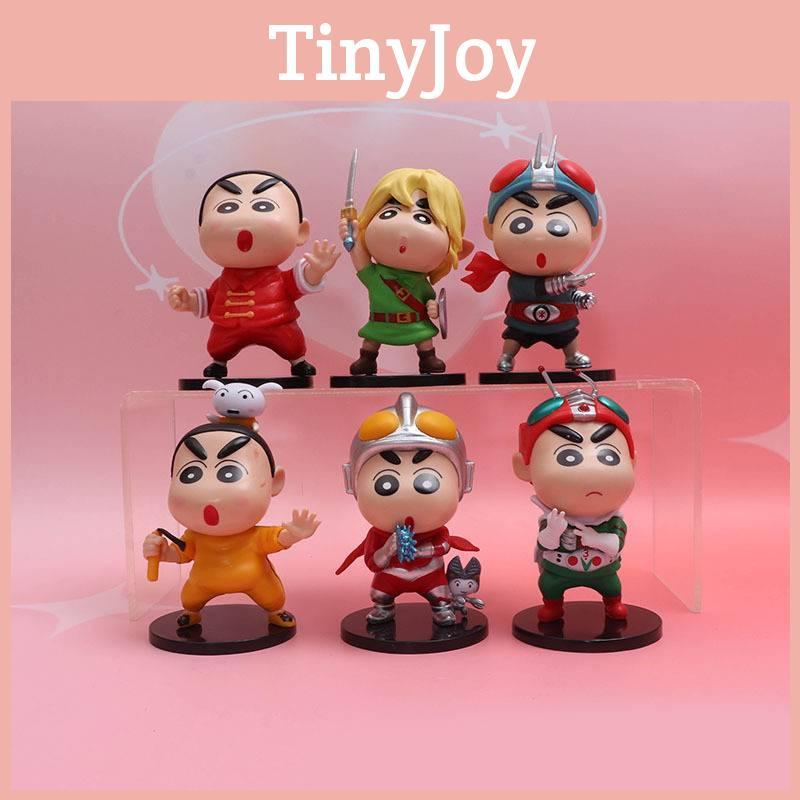 Entzückende Crayon Shin Chan Figurenkollektion mit sechs einzigartigen Charakterdesigns