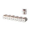 Magnetic Spice Jars Set Wall Mounted Measuring Dispenser with Clear Window Leak-Proof Salt And Pepper Organizer for Sugar