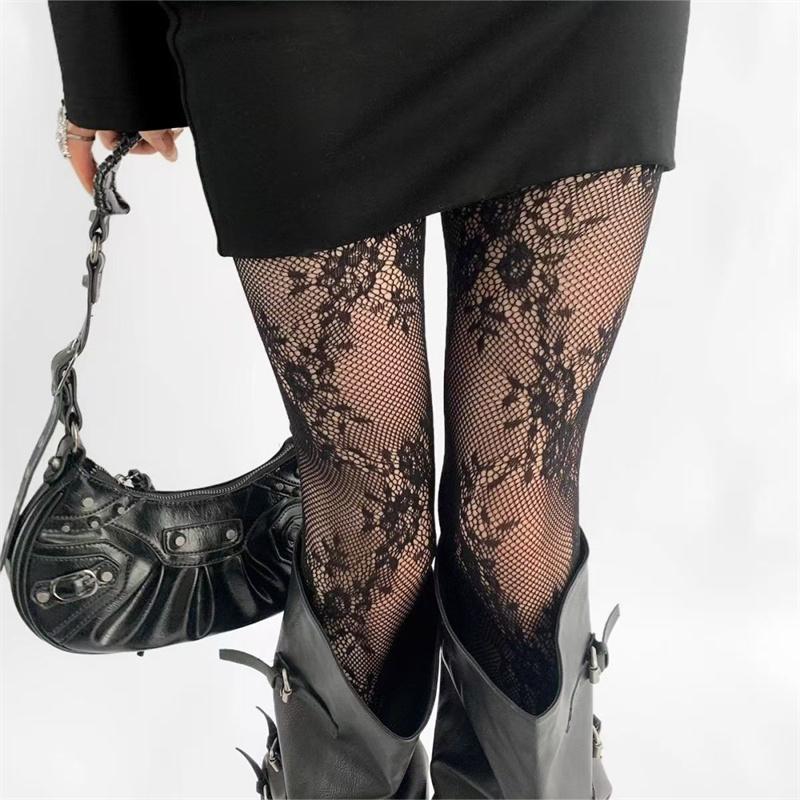 Neue Strumpfhosen Damen Sexy Spitze Floral Oberschenkelhohe Strümpfe Strumpfhose Dessous Strumpfwaren Netzstrümpfe Damen Strumpfhosen