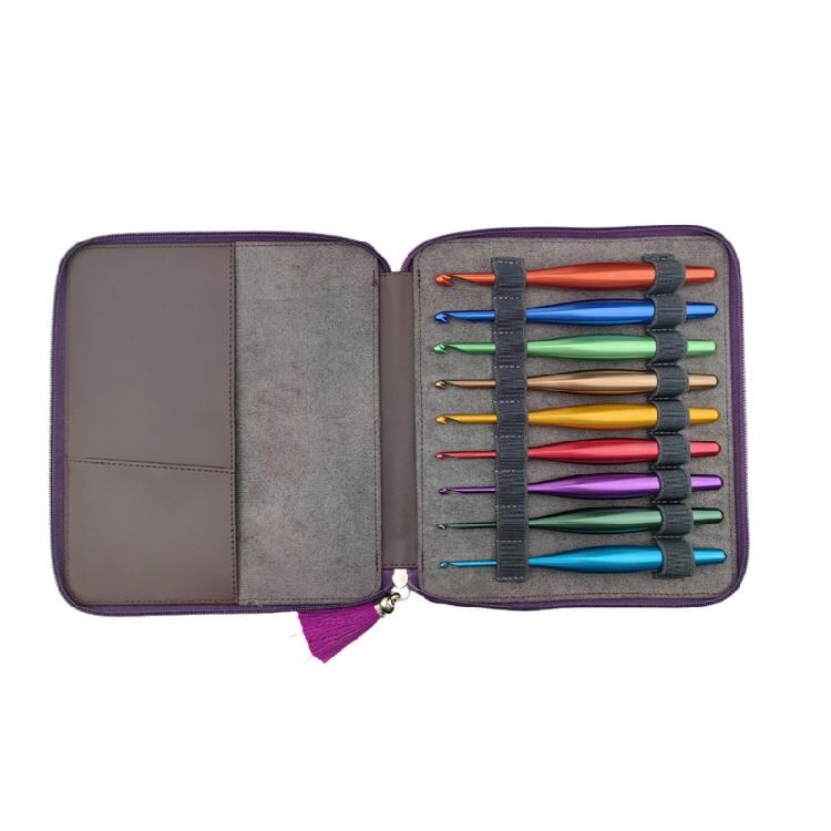 

9 Pcs Colourful Knitting Needle Crochet Hook Set 3.5mm-8.0mm Crochet Needle for Crocheting Knitting Handicrafts 1