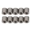 50PCS Cylindrical Coupling Nuts 304 Stainless Steel Female Thread Nut M6 Round Connector Nuts