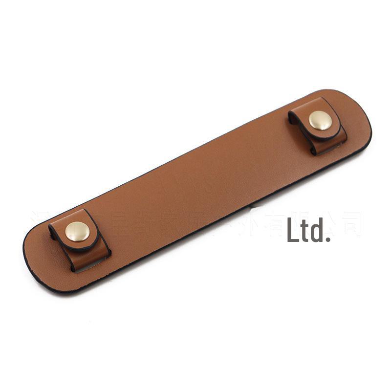 Spot PU Leather Anti-Wear Shoulder Strap with Decompression Pad and Hand Strap
