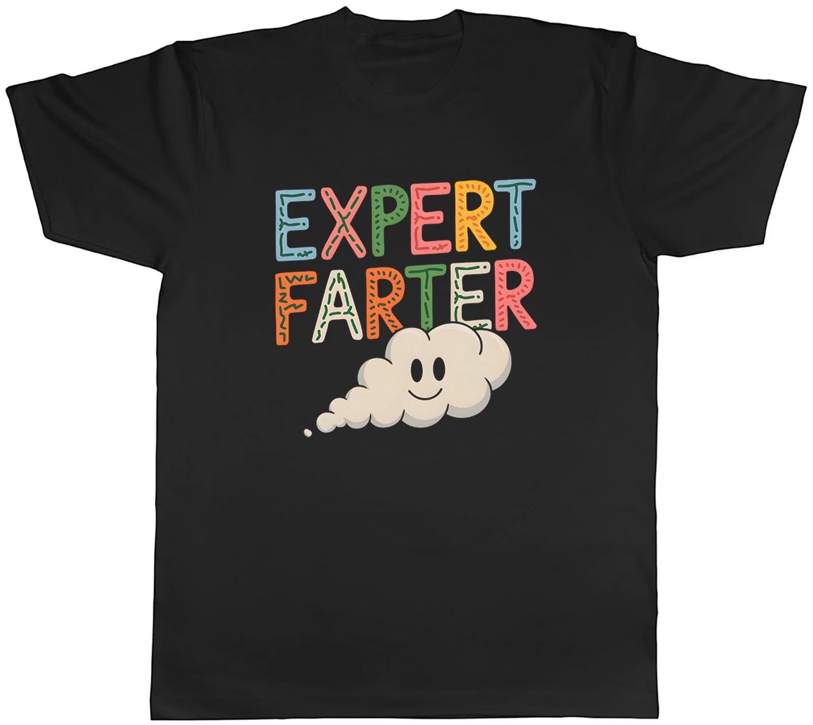 Expert Farter Funny Farting Fart Joke Smelly Mens T-Shirt Tee Gift Top S
