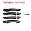 6PCS Car Exterior Trim Exterior Door Handles Covers In ABS Material For Kia Stinger 2018-2023 Left-hand Drive/Right-hand Drive