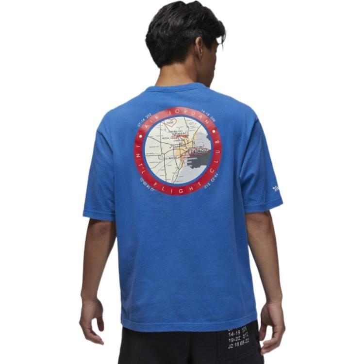 Air Jordan X Two18 Logo Tee 'Blue' Men's DV6963-477