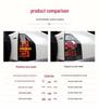 Mitsubishi Pajero V73/V77 LED Taillight Assembly with Sequential Turn Signal and Brake Light