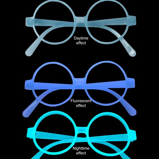 Neon Glow Glasses UV Black Light Absorption Luminous Party Glasses 5 Colors Glow In The Dark Birthday Wedding Decorations Party Supplies