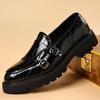 Designer New Male Double-Buckle Thick-Soled Leather Elevator Wedding Dress Shoes For Men Monk Strap Loafter Zapatos Hombre
