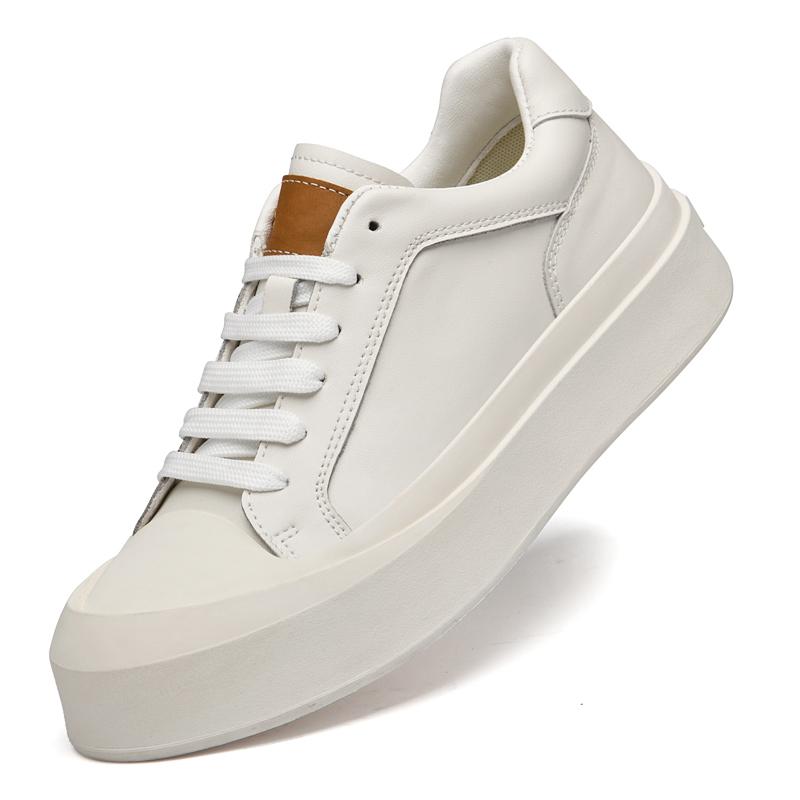 Fashion Genuine Leather Board Shoes Thick Soled Classic Casual Style Fashion Party Trendy Youth Versatile Shoes Casual Luxurious