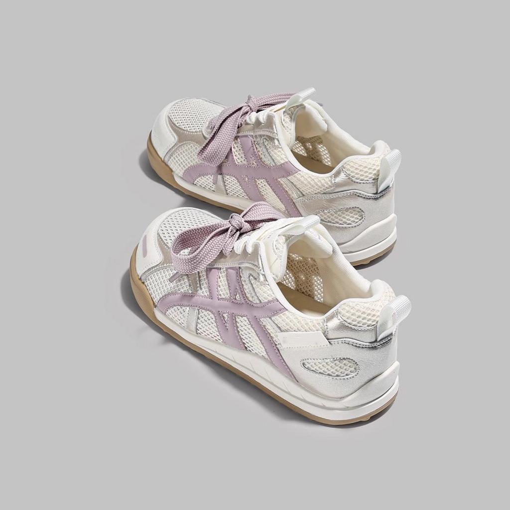 2025 new thick-soled German training shoes women's popular summer thin mesh breathable Forrest Gump casual sports dad shoes