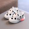 Zapatos para niños Primavera Verano niñas bebés niños suela suave zapatos deportivos sólidos estampado antideslizante dibujos animados Casual malla zapatos planos iluminados
