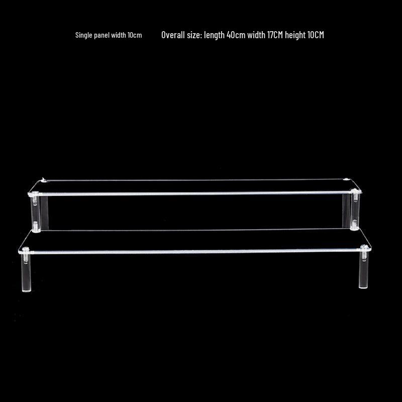 Clear Acrylic Tiered Display Stand for Figurines, Dolls & Jewelry
