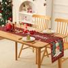 Christmas Table Runner 2026 New Luxury Snowflake Elk/Santa Claus Pattern-for Holiday Dinner Party, Xmas Dining Table Decoration