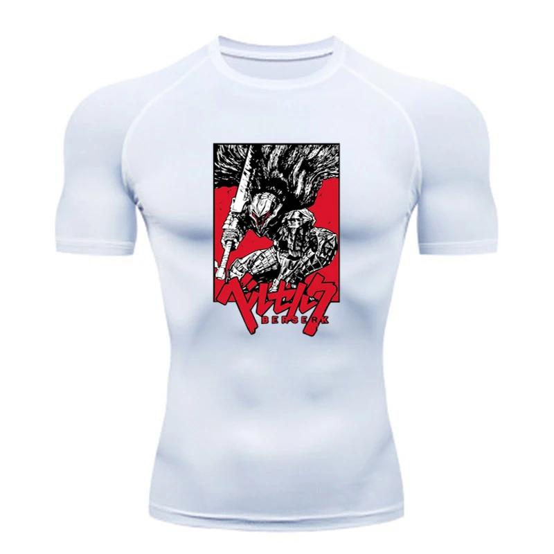 Sportswear for Men Gym Anime Berserker Men's Compression T-shirt Sports Tights Fitness Long Sleeve Running Training Sportswear