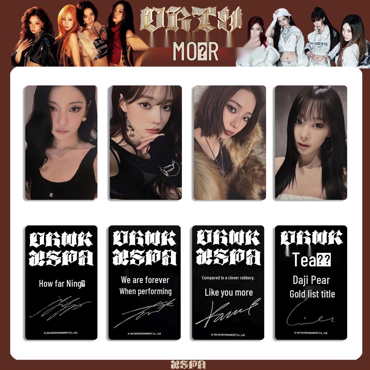 aespa Dirty Work Merchandise Photocards - Random K4 Bonus Album Card