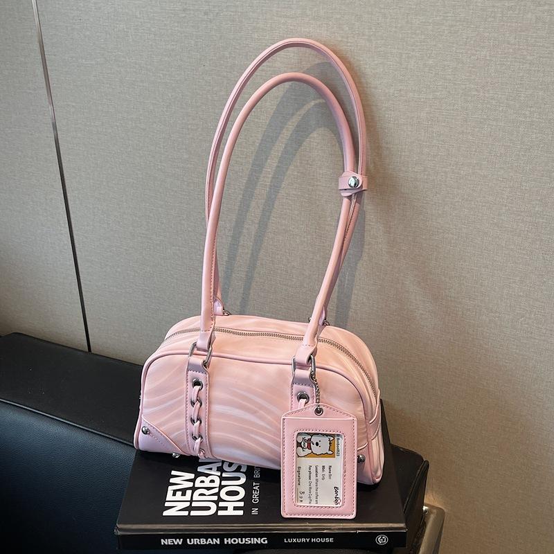 

Женская новая сумка через плечо под мышкой повседневная универсальная сумка розовый