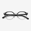 Alloaiweeo [Aloxrounz] Round Panto Browline Ara9102 C1 Black/Silver