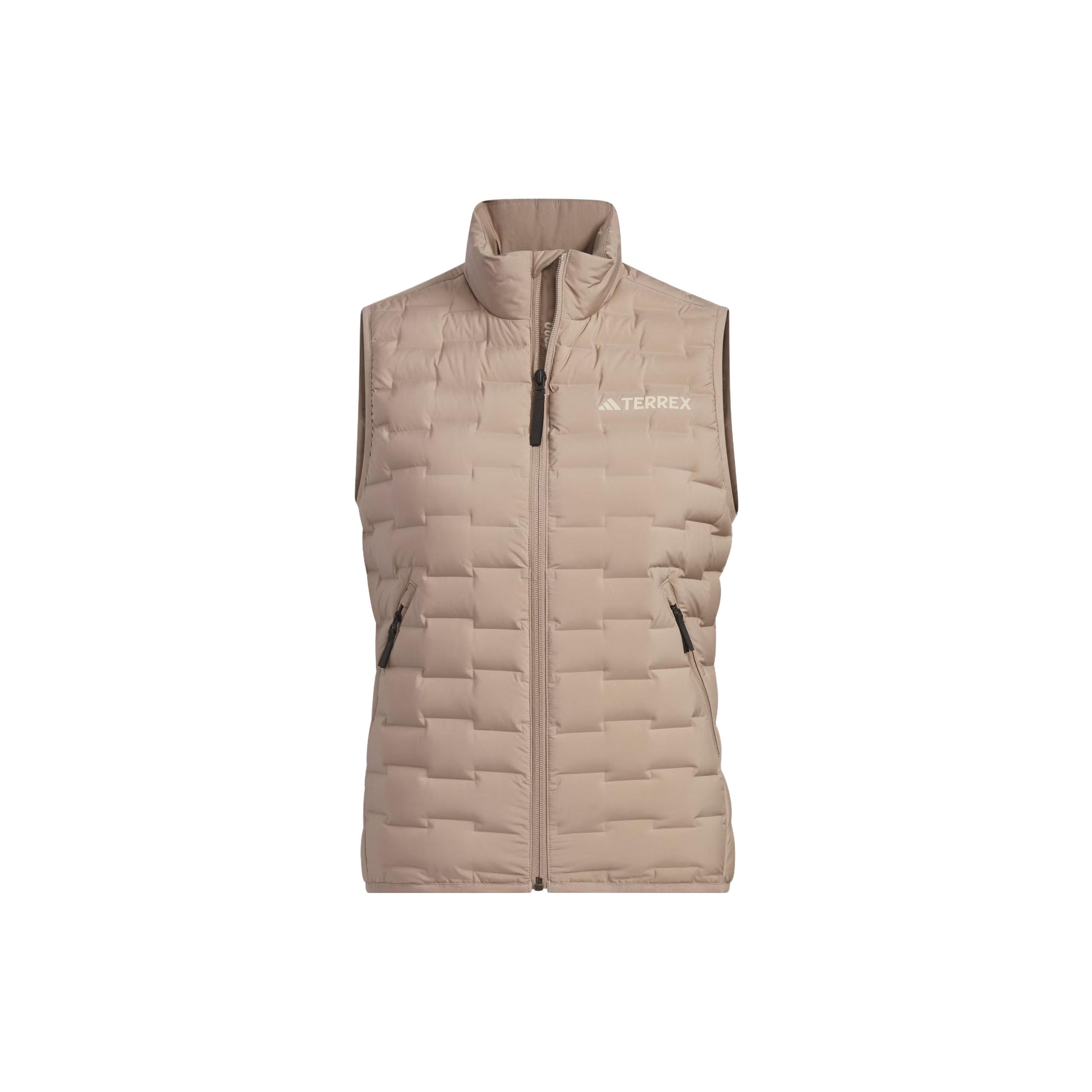 

adidas TERREX Women s Lightweight Down Vest Beige IT8692 L