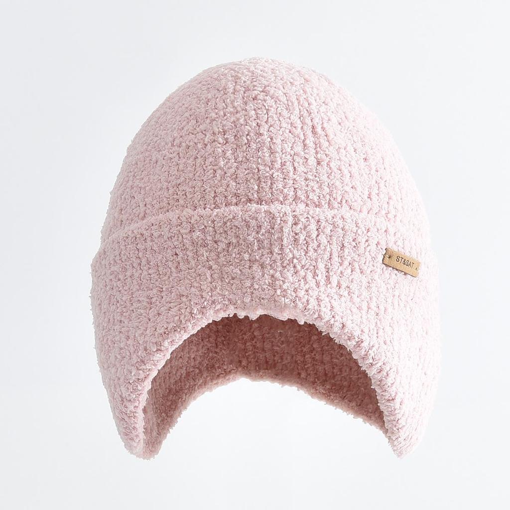 Children's Windproof Wool Hat - Autumn/Winter Knit, Warm Solid Color for Boys & Girls