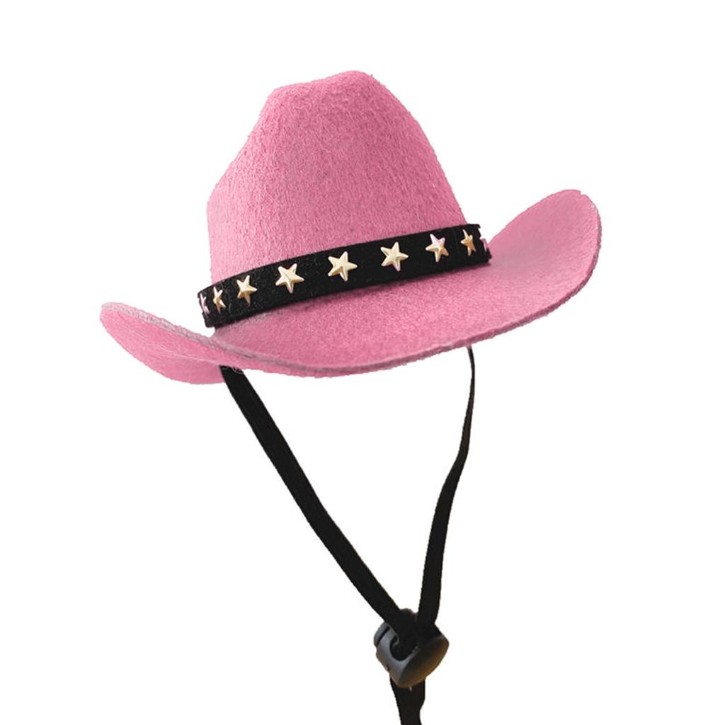 Pet Cowboy Hat Headwear Hat for Dogs/Cat Festival Gift Cosplay Supplies Cowboy Hat Props Headwear Kitten Knight Cap