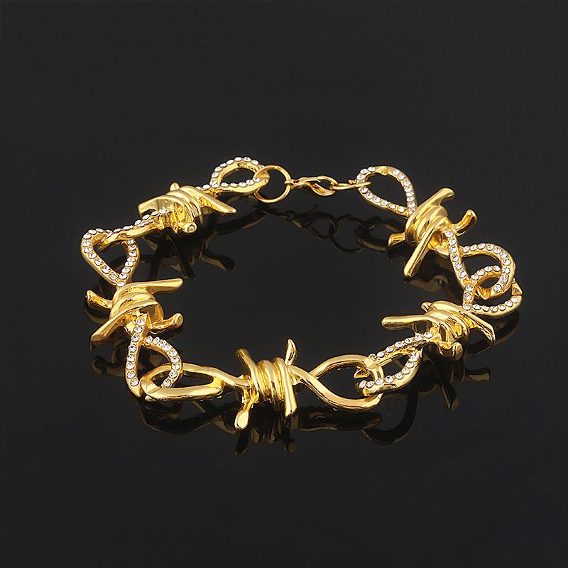 SG Punk Jewelry Thorns Bamboo Flame Necklace Barbed Wire Bramble Pants Wallet Belt Rock Chain Hip Hop Collar Women Men Fashion